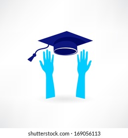 hands up abstraction icon