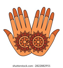 Hands adorned with intricate henna tattoos showcase timeless beauty, cultural tradition, and artistic elegance. Delicate patterns add charm, making every design unique and graceful.
