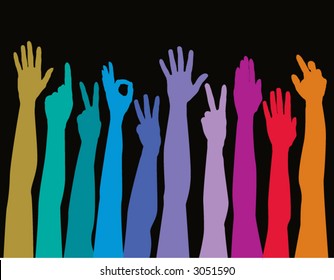 Hands Of All Races Rainbow