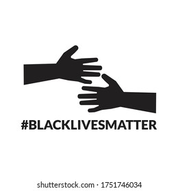 hands For Black Lives Matter Vector Design