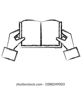 hands with book school