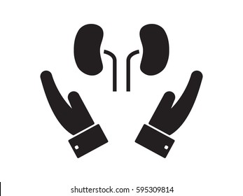 Hands, buds, icon, vector illustration of Eps10