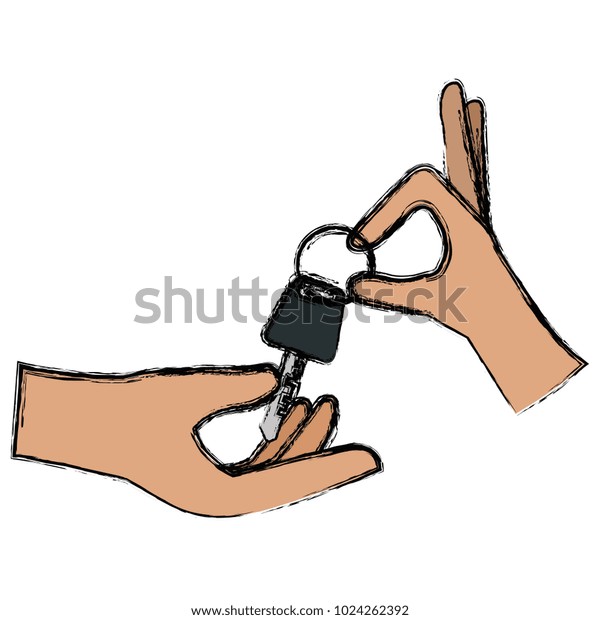 hands with car key isolated
icon