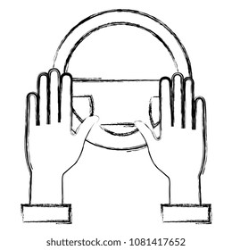 hands with car wheel driver