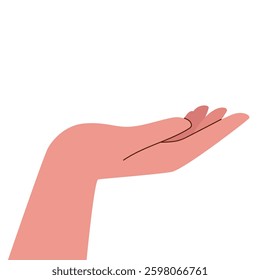 Hands  in cartoon style.  isolated on white background. Emoji Hands. Vector illustration