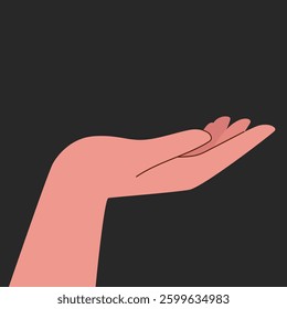 Hands  in cartoon style.  isolated on white background. Emoji Hands. Vector illustration
