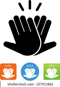 Hands Celebrating With A High 5 Icon