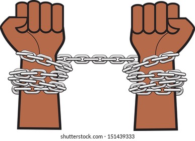 Hands Chains Stock Vector Royalty Free Shutterstock