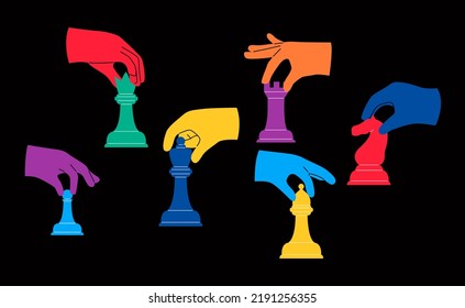 Chess crossword with pieces. Quiz. Vector illustration. Stock Vector by  ©aml-rada 381591692