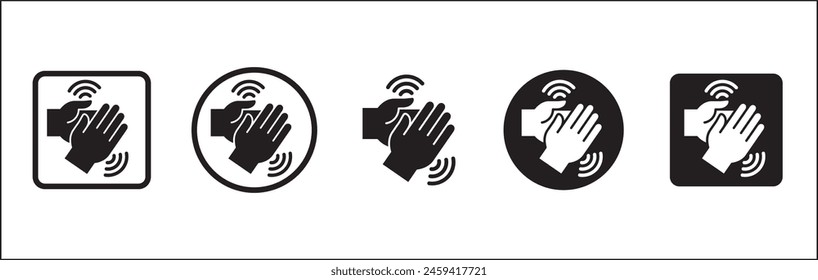 Símbolo de aplauso de manos. Iconos de aplausos. Signo de aplauso y aclamación. Simple icono plano de elogio y ovación recurso de Diseño gráfico e ilustración.