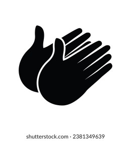 Hands clapping icon design vector flat modern isolated illustration