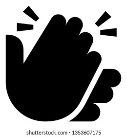 Hands Clapping Vector Icon