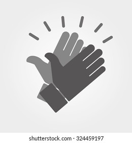 Hands clapping vector icons