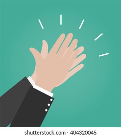 Hands clapping vector icons, Applause icon, Congratulation Concept