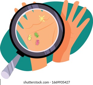 Hands Cleaning Rules Vector EPS İmages