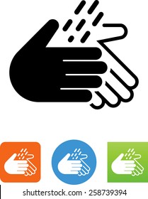 Hands Cleaning With Water Icon