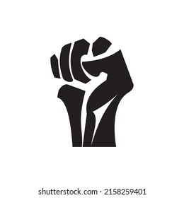 hands clenched icon vector illustration sign
