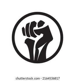 hands clenched icon vector illustration sign	