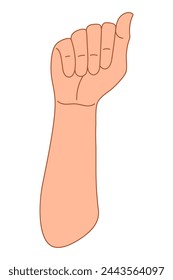 hands clenched power strength icon logo vector