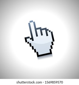 Hands Click Sign Symbol Isolated Design Stock Vector (Royalty Free ...