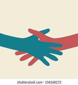 hands connecting