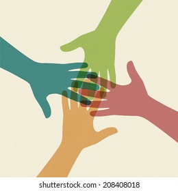 hands connecting