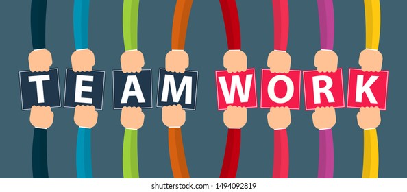 Hands Connecting Concept,Group of Holding handle show teamwork summit workers are meeting in the same power room.