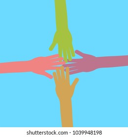 hands connecting icon