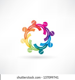 hands connecting icon