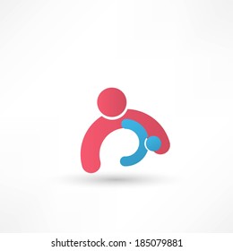 hands connecting icon