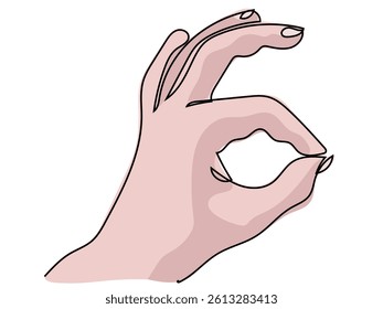 Hands in continuous line drawing on a white background.
