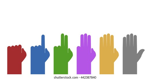hands counting symbol
