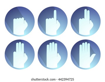 hands counting symbol