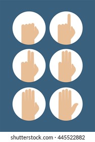 hands counting symbol