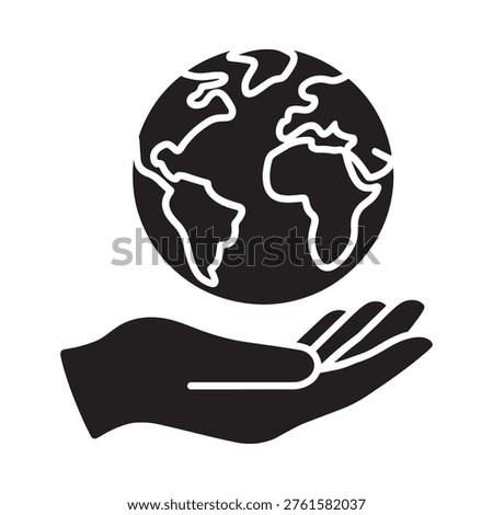 Hands cradling earth a symbolic representation of global care and protection