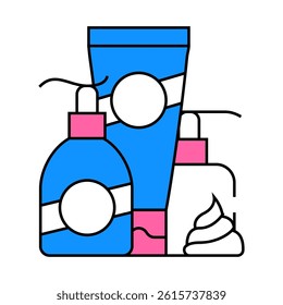 hands cream and lotion line icon vector. hands cream and lotion sign. isolated symbol illustration