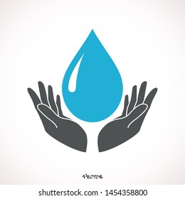 Händchen-Haltegriff Wassersymbol