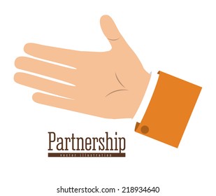 Hands design over white background, vector illustration