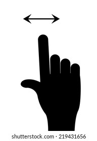 Hands design over white background, vector illustration