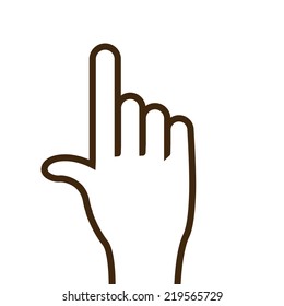 Hands design over white background, vector illustration
