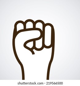 Hands design over white background, vector illustration