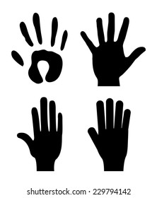 Hands design over white background, vector illustration