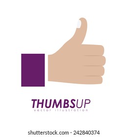 Hands design over white background, vector illustration.
