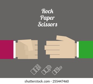 hands desing over gray background vector illustration.
