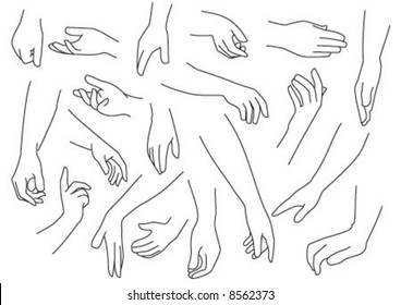 Hands are in different poses.