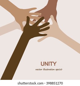 hands diverse unity togetherness 