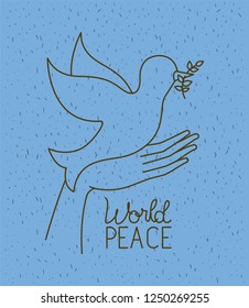 hands with dove world peace