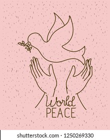 hands with dove world peace