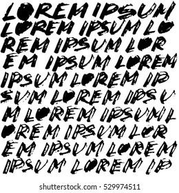 Hands draw abstract background. Calligraphy style. Graffiti. Vector illustration