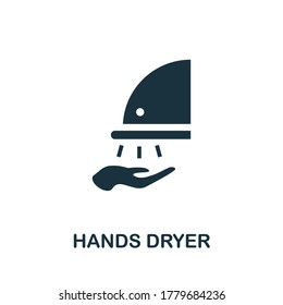 Hands Dryer icon. Simple element from hygiene collection. Creative Hands Dryer icon for web design, templates, infographics and more